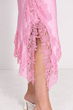 Pink Glow Madrid Bias Skirt