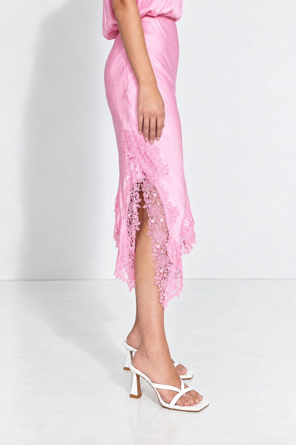 Pink Glow Madrid Bias Skirt