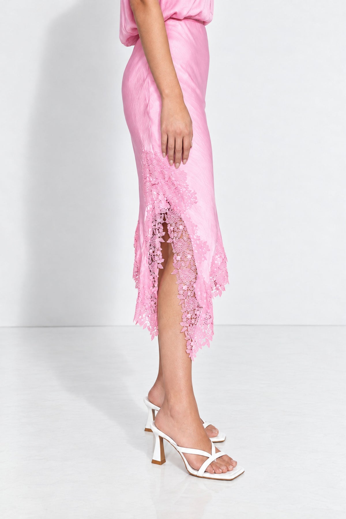 Pink Glow Madrid Bias Skirt