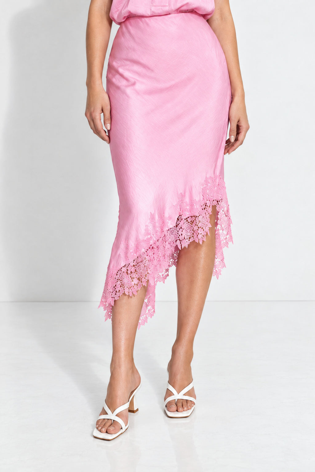 Pink Glow Madrid Bias Skirt