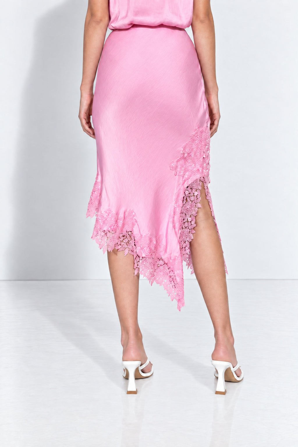 Pink Glow Madrid Bias Skirt