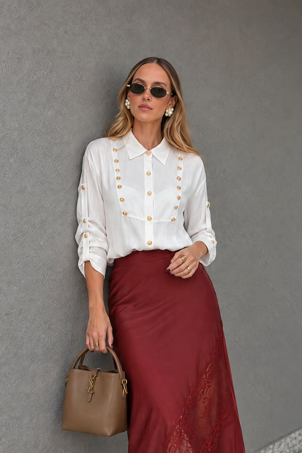 White Glow Military Shirt