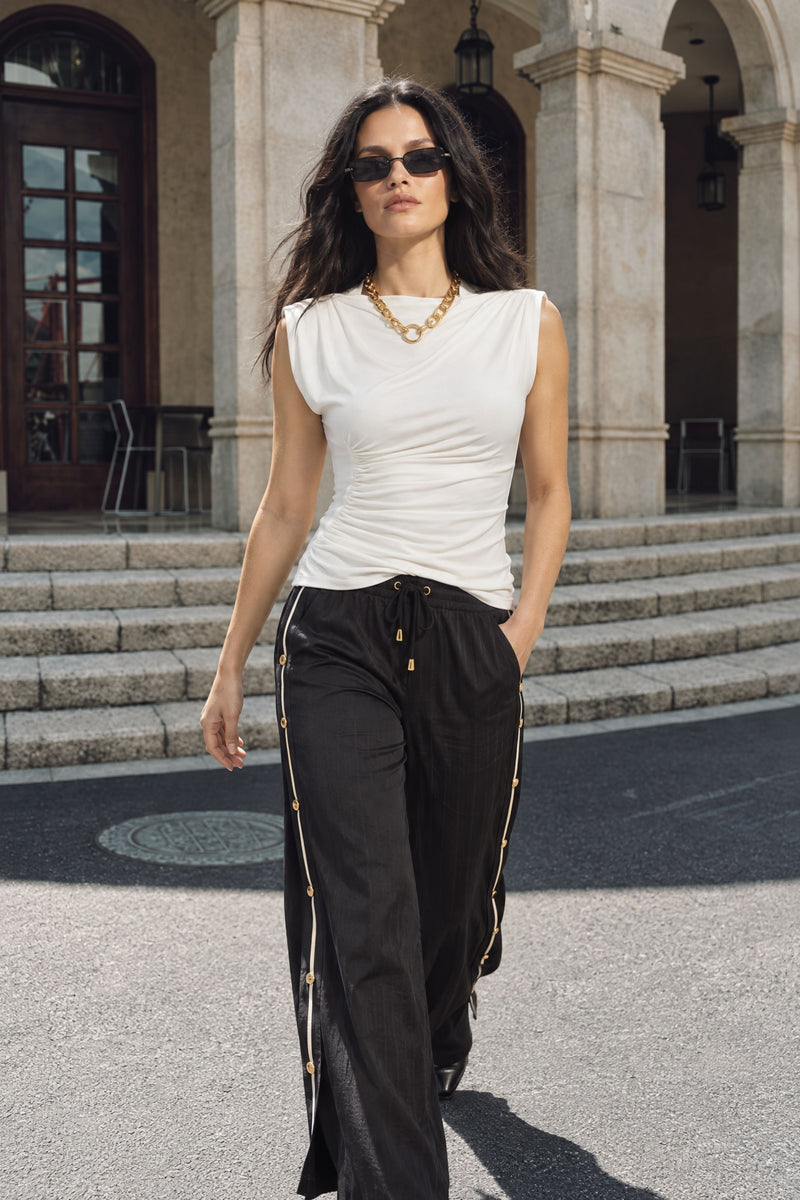 White Tencel Madonna Top