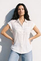 White Glow Bustier Top