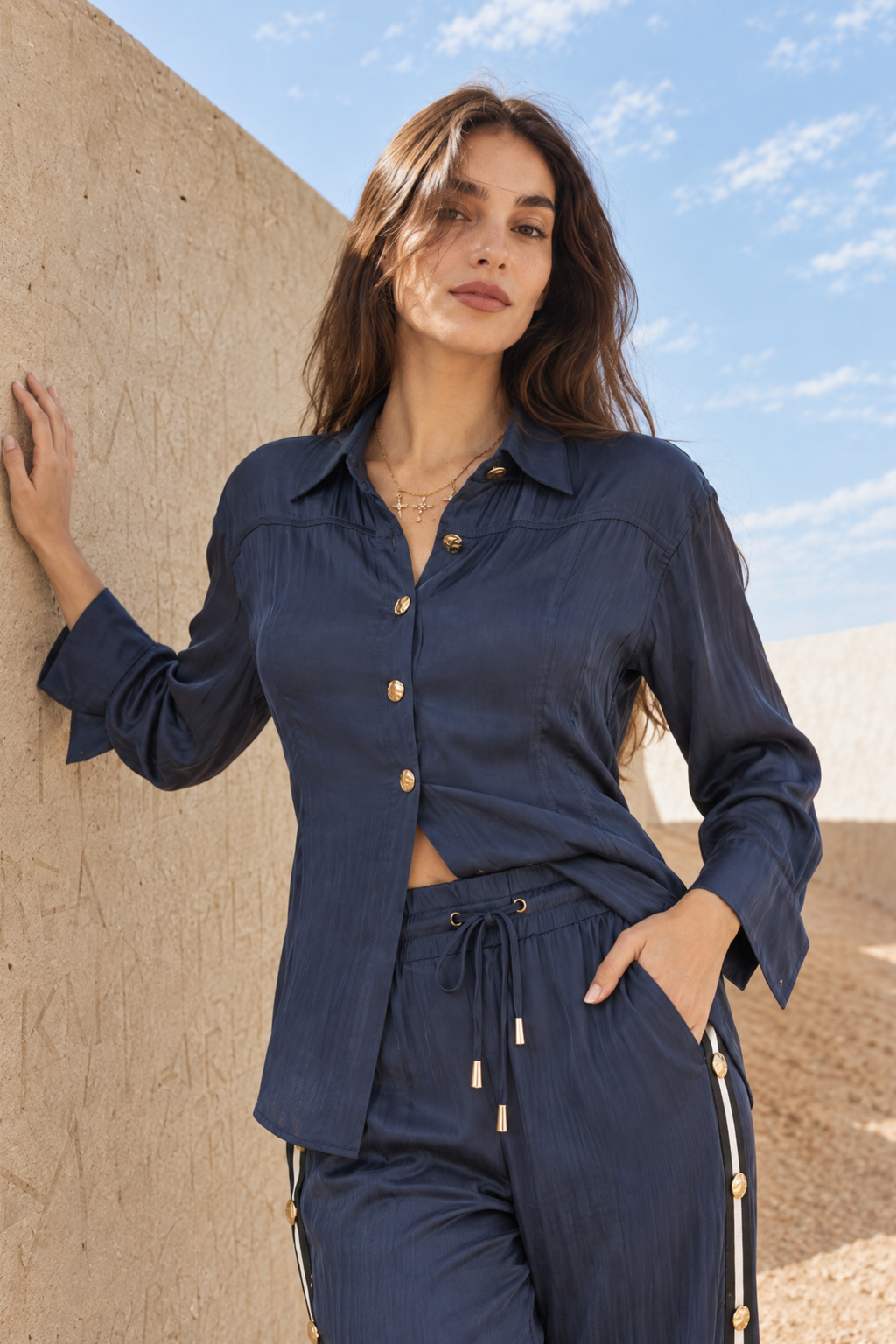 Navy Glow Hourglass Shirt