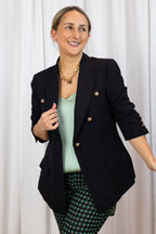 Black Military Blazer - Final Sale