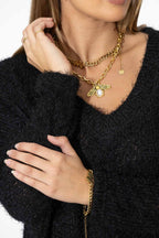 Black Fluffy Slouch Jumper