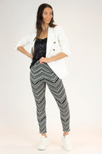 Black And White Bengaline Jean - Final Sale