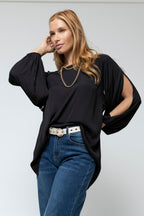Black Spot Boho Blouse - Sale