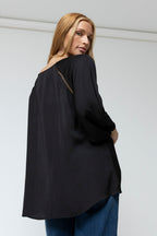 Black Spot Boho Blouse - Sale