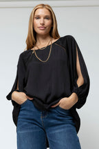 Black Spot Boho Blouse - Sale