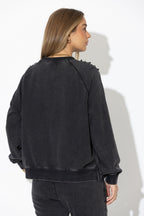 Charcoal Washed Cotton Tarot Jumper