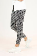 Black And White Bengaline Jean - Final Sale