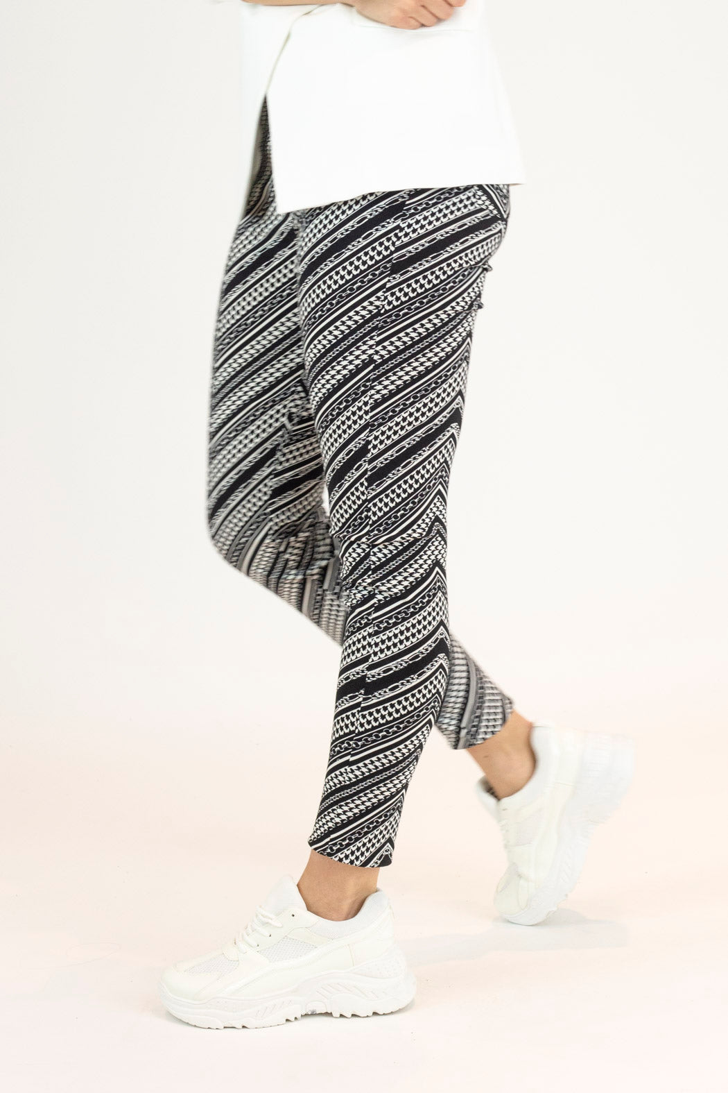 Black And White Bengaline Jean - Final Sale