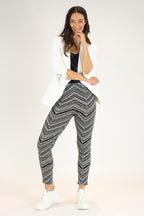 Black And White Bengaline Jean - Final Sale