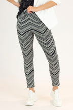 Black And White Bengaline Jean - Final Sale