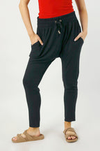 Black Bamboo Slouch Pants - FINAL SALE