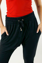 Black Bamboo Slouch Pants - FINAL SALE