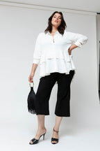 Black Textured Wide Flare - Sale