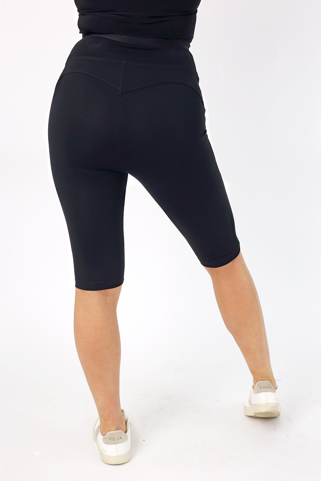 Black Ponte Bike Shorts - FINAL SALE