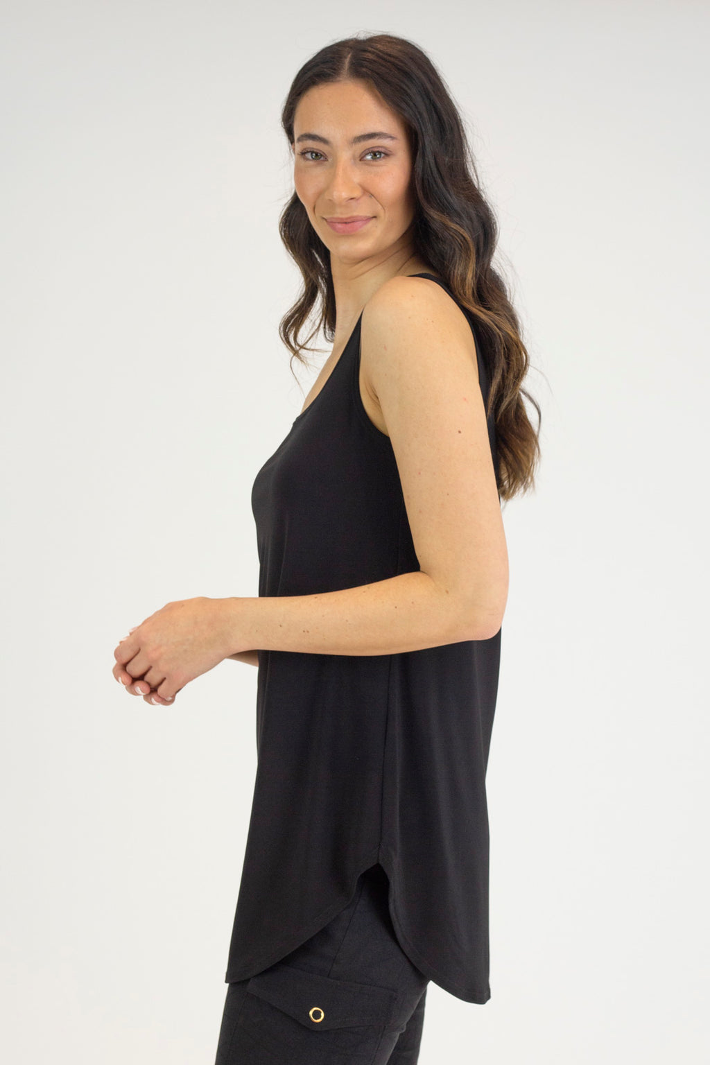 Black and Ivory Layering Cami 2 Pack - 80 cms