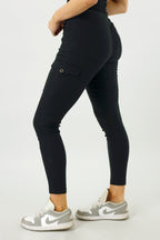Black Printed Slim Cargo - FINAL SALE