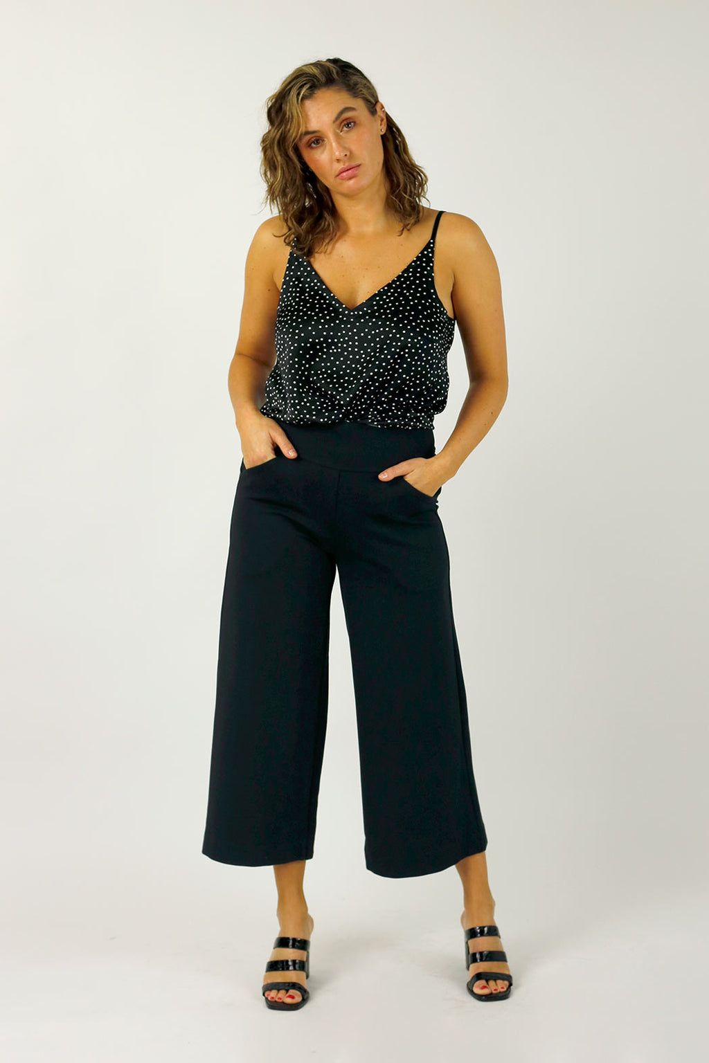 Black Ponte Jet Culotte - SALE