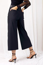 Black Bengaline Culotte - SALE