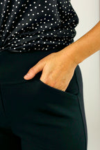 Black Ponte Jet Culotte - SALE
