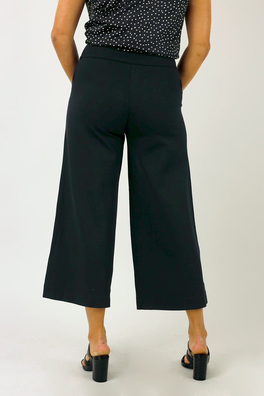 Black Ponte Jet Culotte - SALE