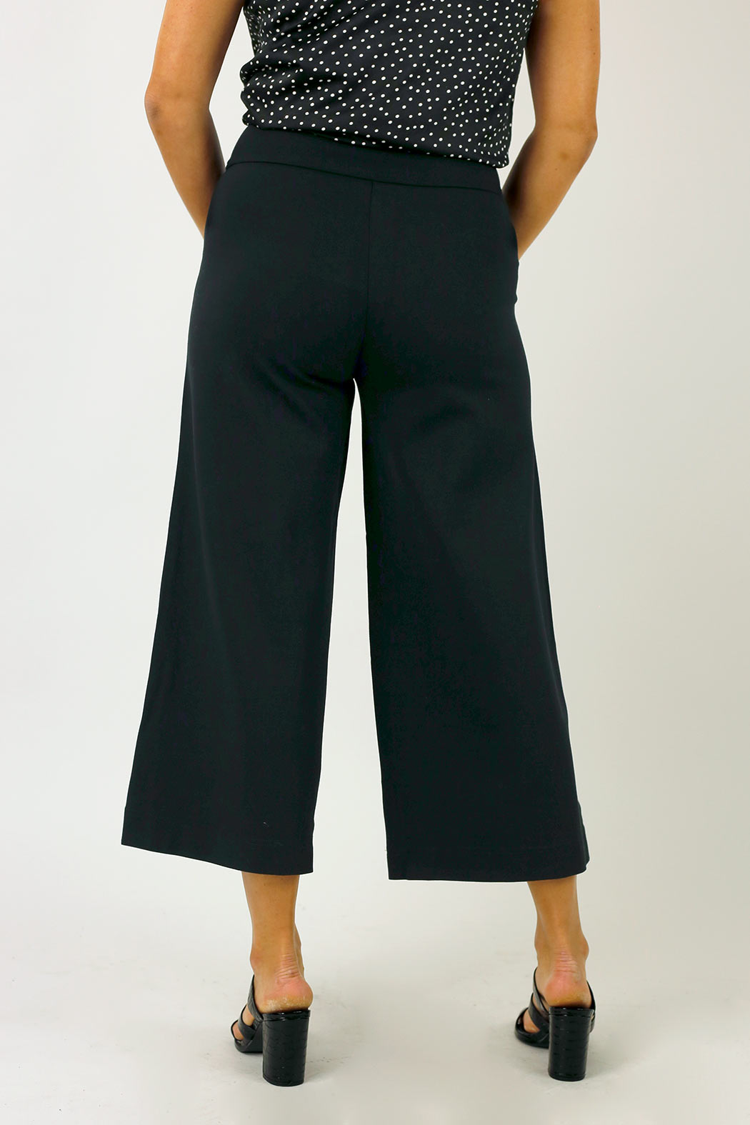 Black Ponte Jet Culotte - SALE