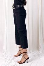 Black Bengaline Culotte - SALE