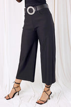 Black Bengaline Culotte - SALE