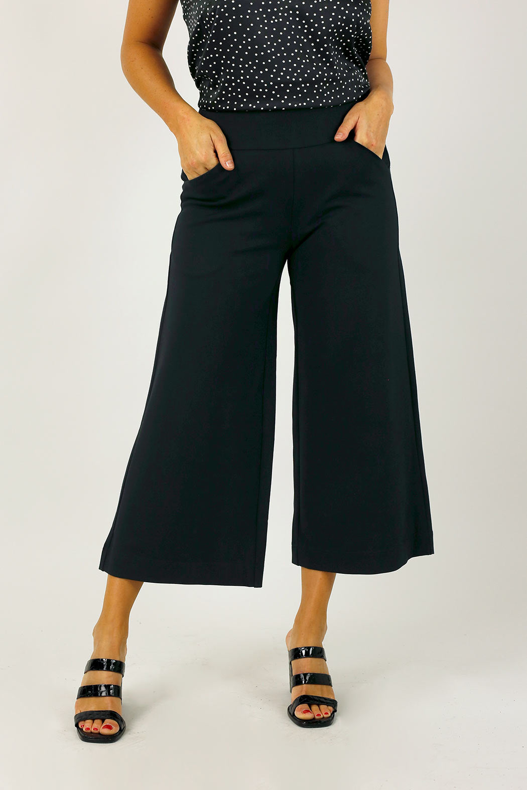 Black Ponte Jet Culotte - SALE