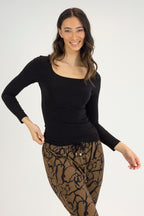 Black Superior Jersey Top - SALE