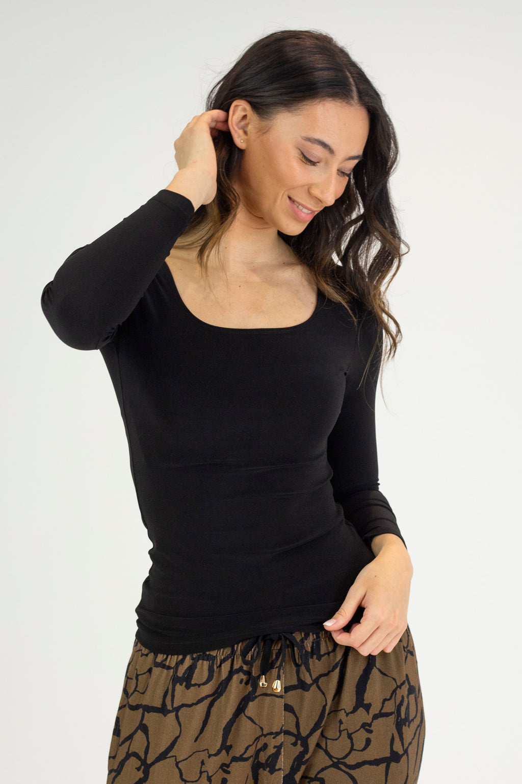 Black Superior Jersey Top - SALE