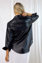 Black Waxed Girlfriend Shirt - FINAL SALE