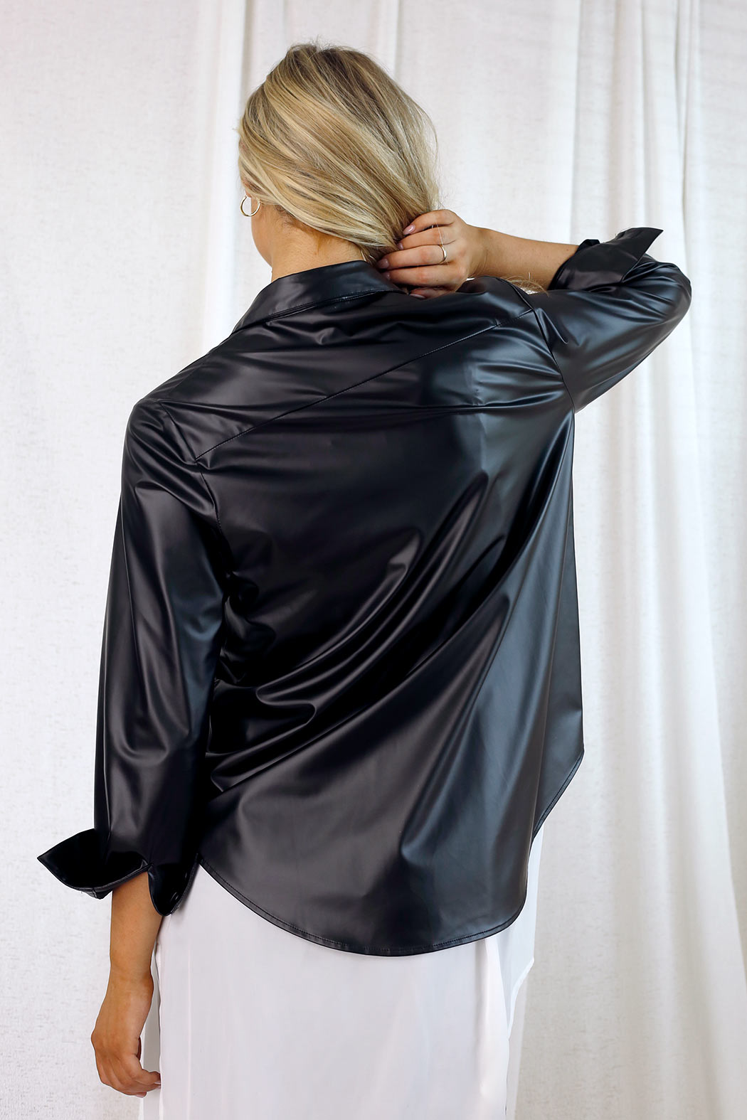 Black Waxed Girlfriend Shirt - FINAL SALE