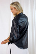 Black Waxed Girlfriend Shirt - FINAL SALE