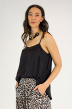 Black Seta Lily Cami - FINAL SALE