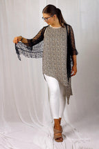 Spot Mesh Flounce Jacket