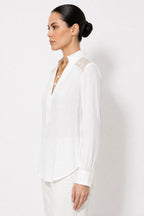 White Glow Lace Blogger Shirt