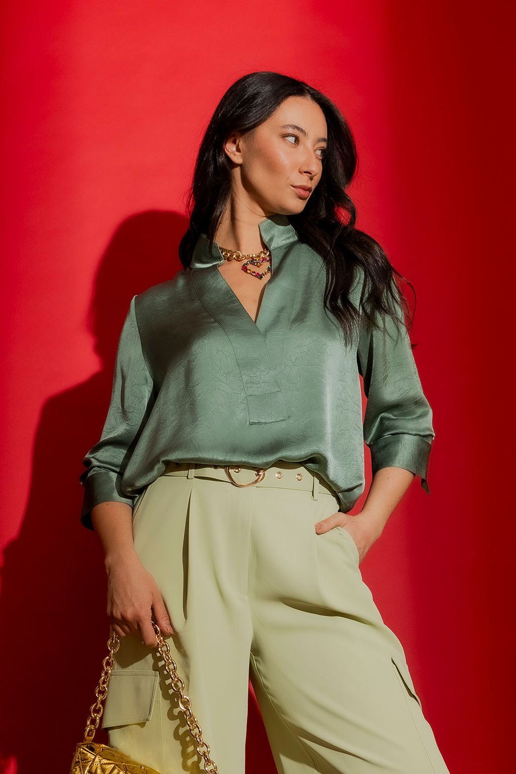 Mint Silky Milan Blogger