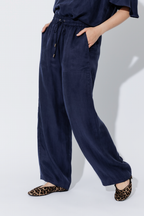 Navy Tencel/Linen Pant