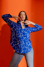 Blue/white Blogger Shirt