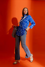 Blue/white Blogger Shirt
