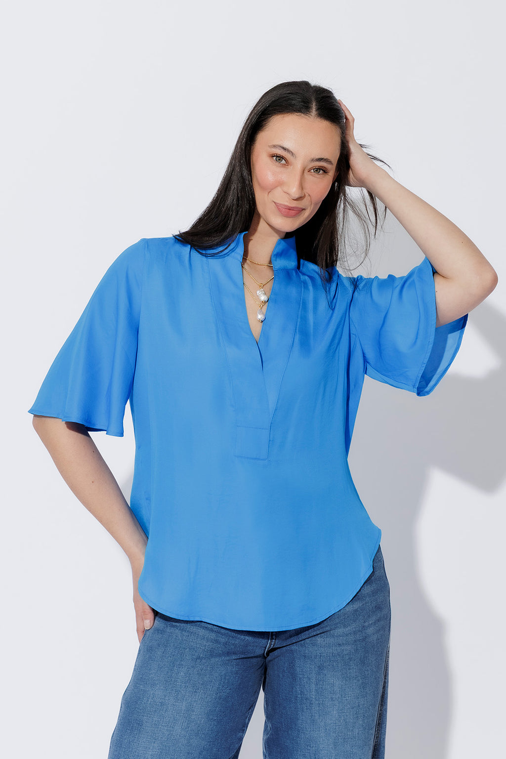 Sapphire Milan Fluted Blogger Shirt