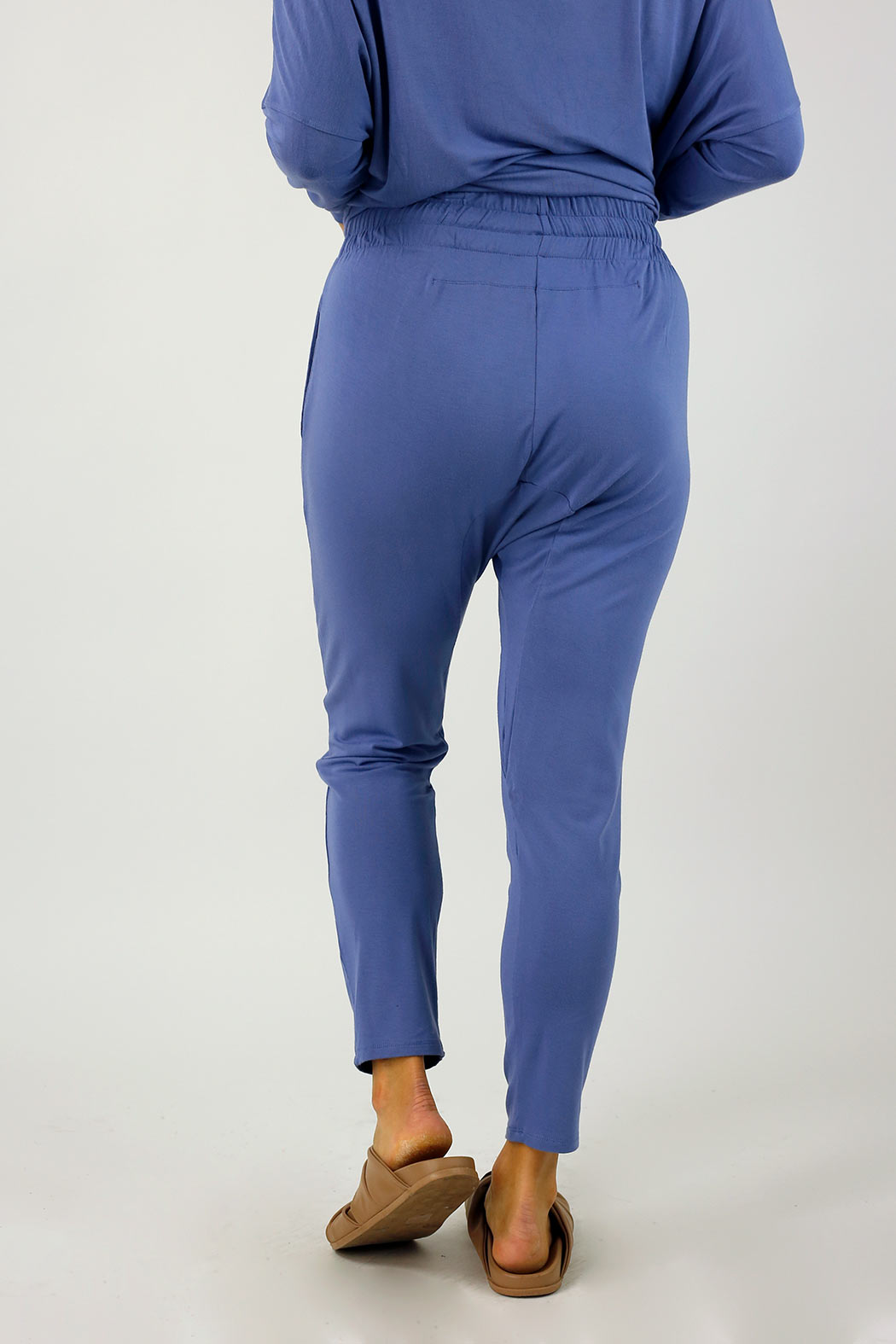 Deep Periwinkle Bamboo Slouch Pants