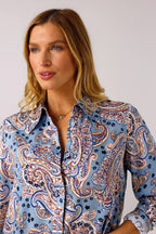 Paisley Silky Boyfriend Shirt