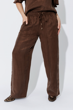 Coffee Tencel/Linen Pant